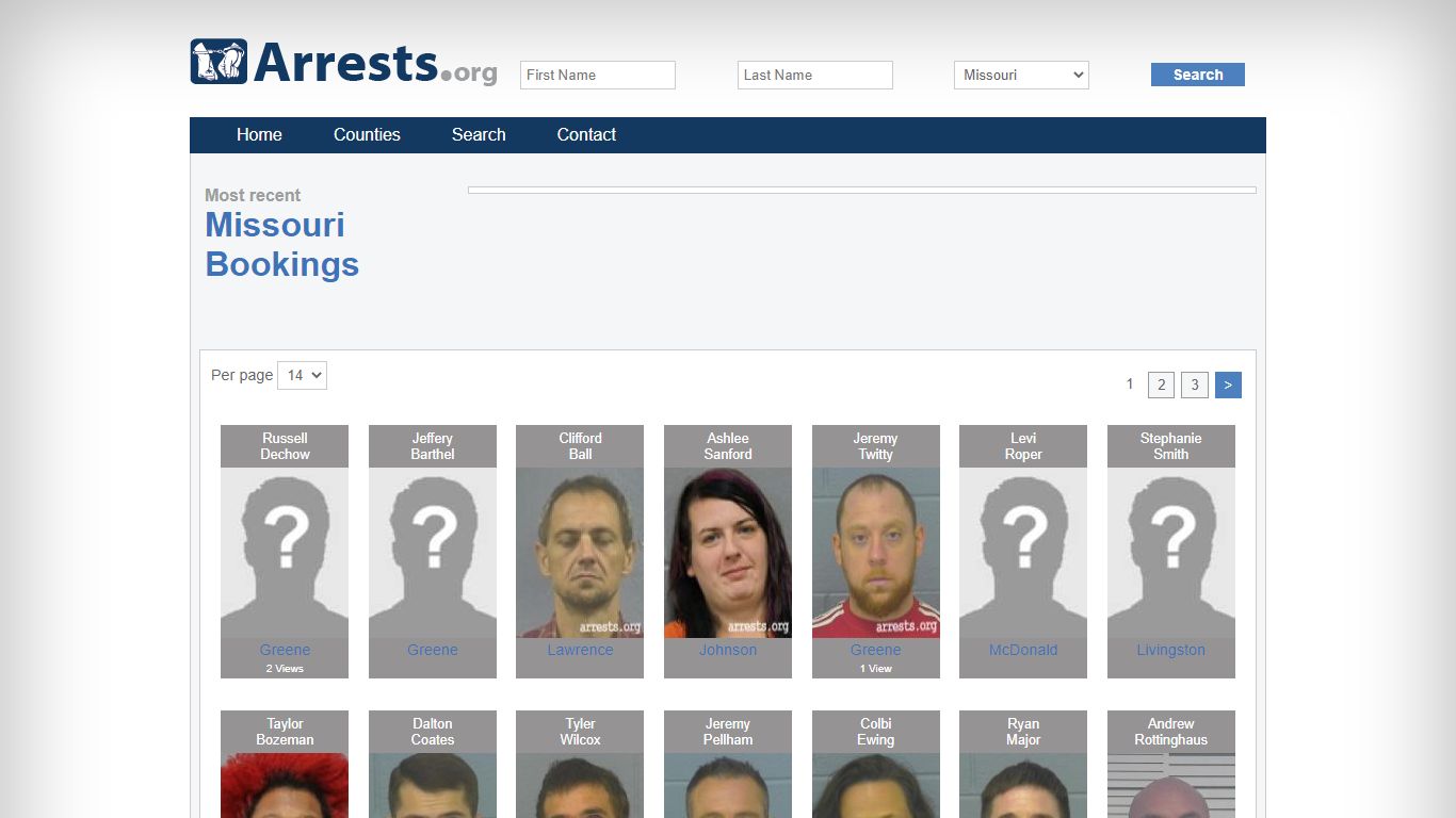 Missouri Arrests and Inmate Search